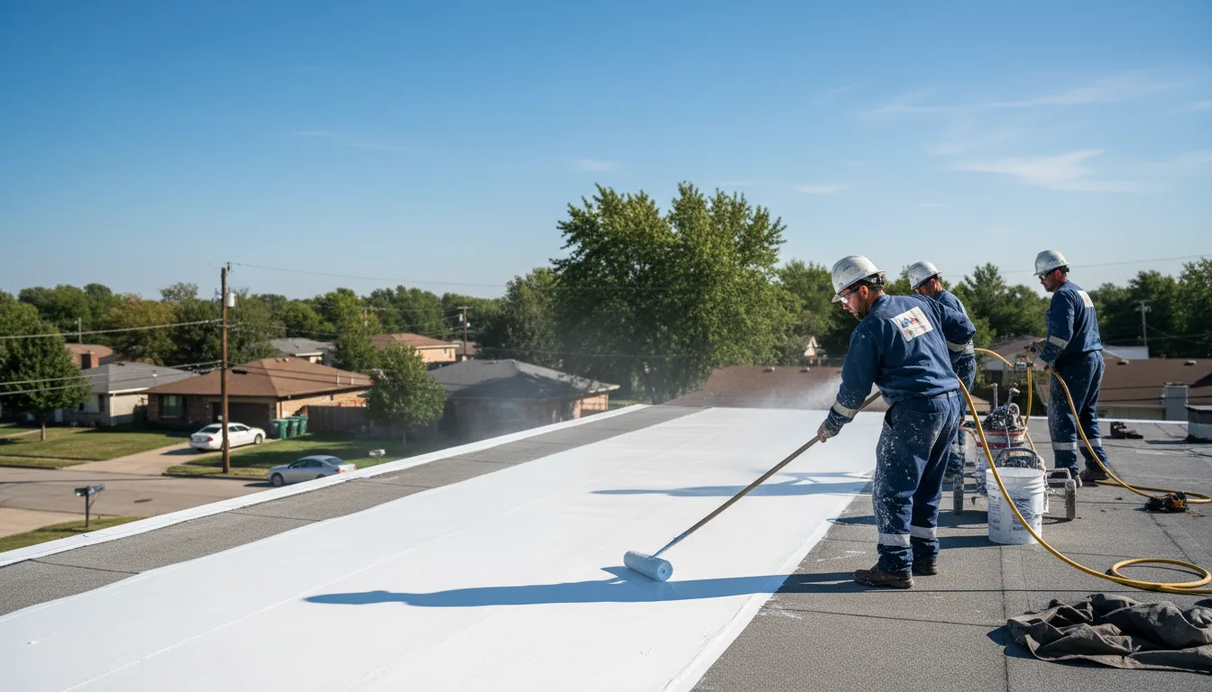 Commercial roof coating in Bruington, VA near me